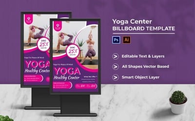 Yoga Center Billboard Portrait