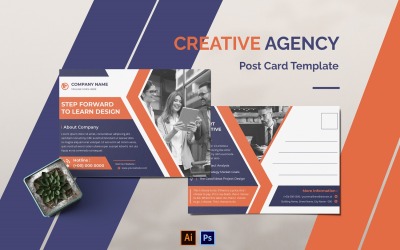 Creative Agency Post Card Template