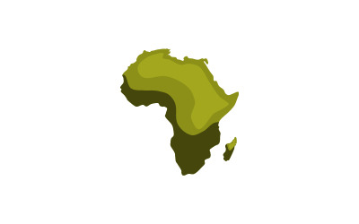 Logo del marchio di viaggio della mappa dell&amp;#39;Africa