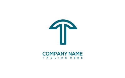 Techno - modèle de logo lettre T