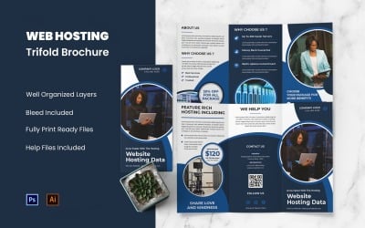 Web Hosting Trifold Brochure
