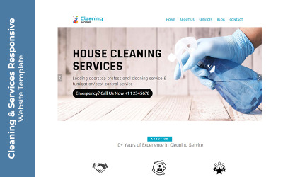 Cleaning And Services Responsive Website Template