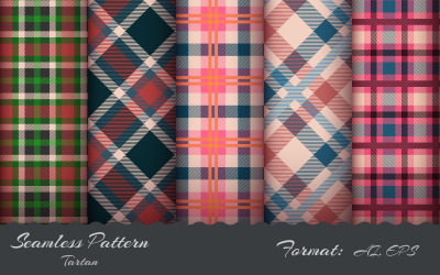 Definir Tartan Seamless Pattern 10, Graphics Pattern