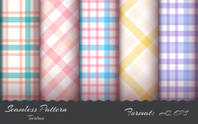 Definir Tartan Seamless Pattern 8, Graphics Pattern