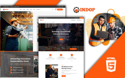 Indop Construction Tools Handla HTML5 webbplatsmall