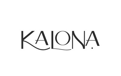 Kalona Modern Şık Yazı Tipi