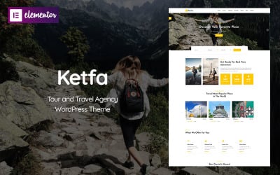 Ketfa – motyw WordPress dla biur podróży i wycieczek