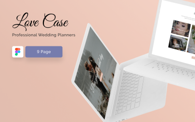 Kit de interfaz de usuario web para diseño de bodas Figma y Phoptoshop