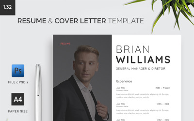 Resume &amp;amp; Cover Letter Template 1.37