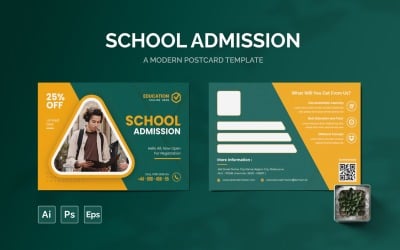 School Admission Post Card