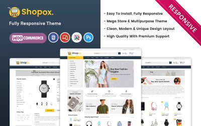 Shopox - 多用途 Woocommerce 商店