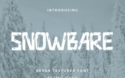 Snowbare Brush Display Font
