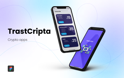 Ui Kit Krypto aplikace ve Figmě a Photoshopu