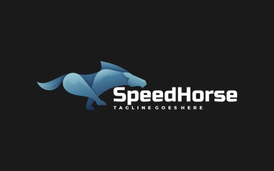 Gradient Logo Speed Horse