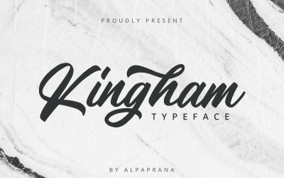 Kingham - Carattere di script scritto a mano
