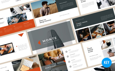 Modèle de présentation d'entreprise de Monte