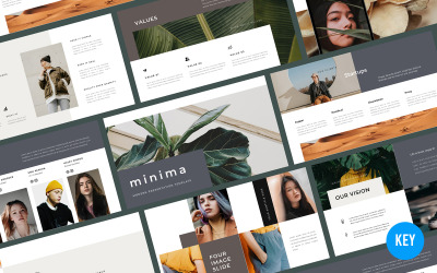 Modèle de présentation d'entreprise Minima