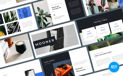 Modèle de présentation d'entreprise Mooner