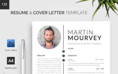 Resume &amp;amp; Cover Letter Template 1.32
