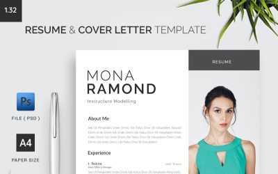 Resume &amp;amp; Cover Letter Template 1.33