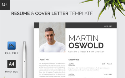 Resume &amp;amp; Cover Letter Template 1.34
