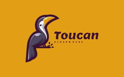 Tukan Maskottchen Logo Vorlage