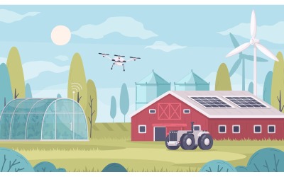 Smart Farming Cartoon 210220318 Vector Illustration Concept