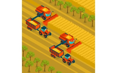 Isometric Agricultural Illustration 210350411 Vector Illustration Concept