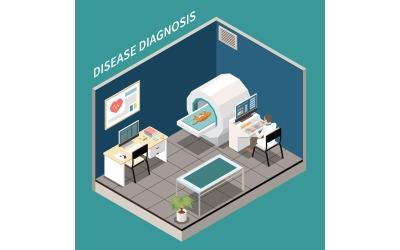 Clinique Vétérinaire Vétérinaire Isométrique 210410930 Concept Illustration Vectorielle