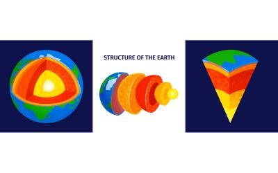 Earth Structure Design Concept 210250420 Vector Illustration Concept