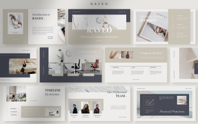 Raveo - Elegante presentación profesional de la empresa