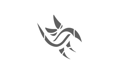 Eerste sjabloon voor online zakelijke service-logo