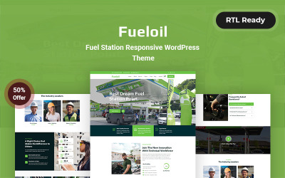 Fueloil - Thème WordPress adaptatif pour les stations-service