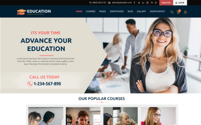 LMS Education - Learnpress, адаптивна тема WordPress