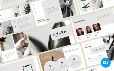 Modèle de présentation d'Avera Business