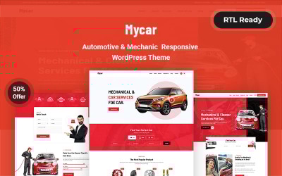 Mycar - Responsives WordPress-Theme für Kraftfahrzeuge und Mechaniker
