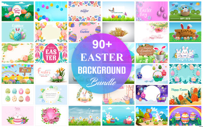 Ostern-Hintergrund-Bündel, glückliches Ostern-Hintergrund-Bündel.