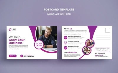 Projekt pocztówki agencji biznesowej