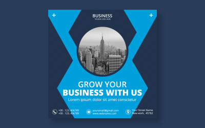 Corporate Business Square Flyer Design