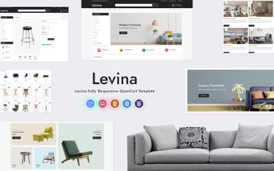 Levina - modelo OpenCart de loja de móveis