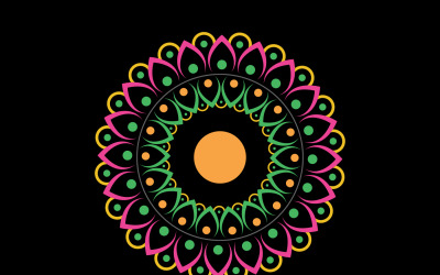 Luxusní Mandala Ilustrace Design