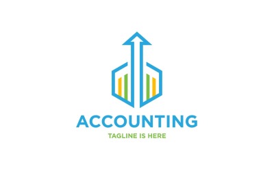 БЕСПЛАТНЫЙ шаблон логотипа для бухгалтерского учета и финансов