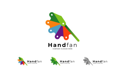 Handventilator en handcraft-logo