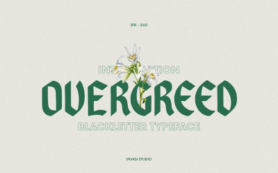 Övergreed - Avrundat Blackletter
