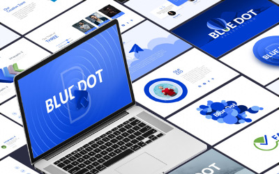 Presentación de PowerPoint-Infografía Blue Dot-Business