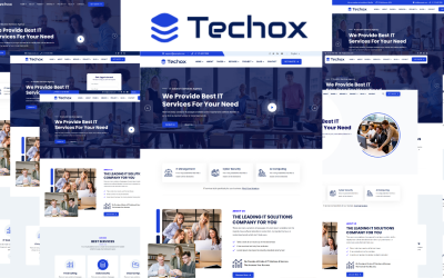 Techox - HTML5-sjabloon voor IT-oplossingen en services