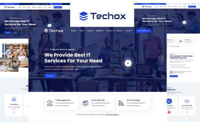Techox - It Solution & Services HTML5 Šablona