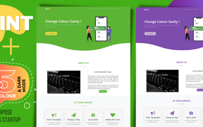 Víceúčelová šablona vstupní stránky HTML připravená k použití Clean Bootstrap HTML