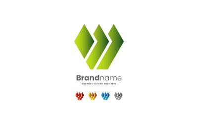 W-Buchstaben-Logo-Design-Vorlage