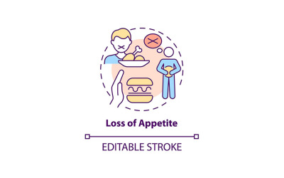 Appetite Loss Concept Icon
